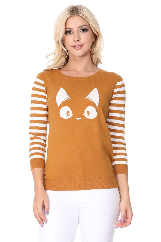 Kitty Cat Crewneck Sweater