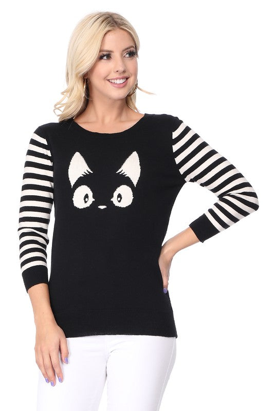 Kitty Cat Crewneck Sweater